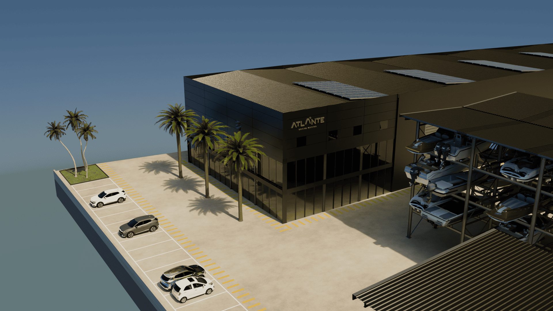 Atlante Grand Marina Central Area with Commercial Store and Parking